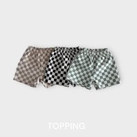 checkerboard half pants