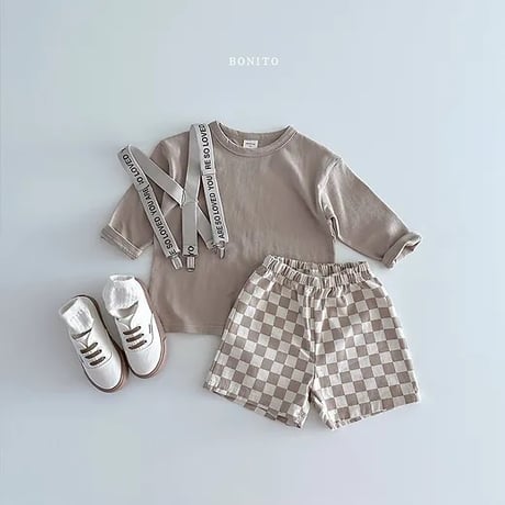 checkerboard half pants