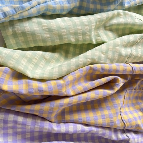gingham easy pants