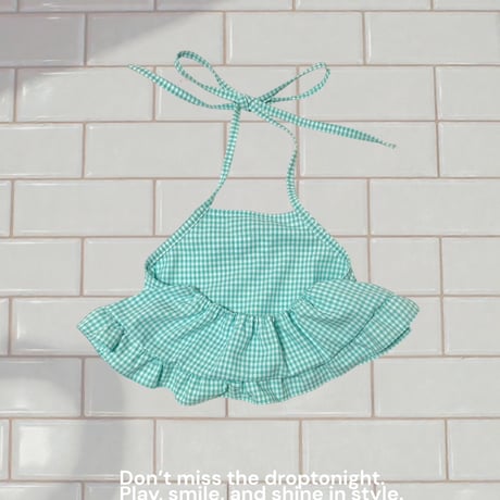 check apron bustier