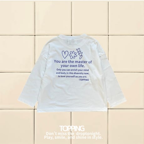 【White】own life long sleeve