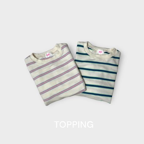 stripe box ロングスリーブT