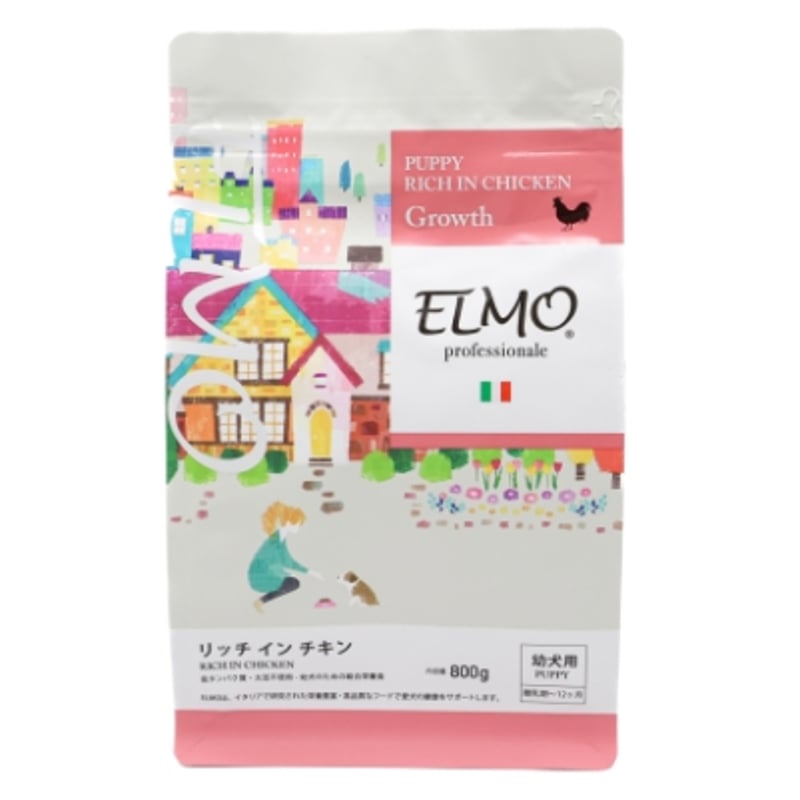 ELMO　リッチインチキン　ドッグフード　800g×６袋 Amazon.co.jp: エルモ プロフェッショナーレ アダルト リッチ