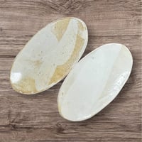 オードブル白い楕円皿