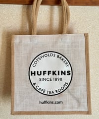 Huffkins ジュートバッグ（白）