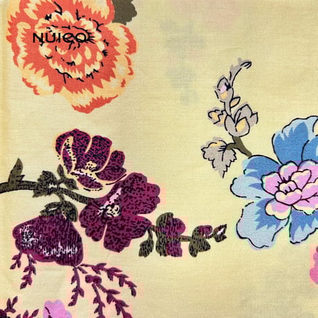 インドリボンファスナーポーチL　ホワイト&ブラック×pinkindia