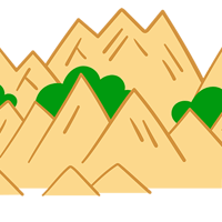 蓬莱峡・西宮市・シンプルなイラスト素材（png+jpg+eps）