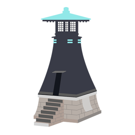 今津灯台・イラスト素材・西宮（png+jpg+eps）
