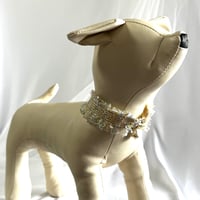 犬　首輪　インド刺繍リボン インド刺繍の首輪 ローズ | Dacco Dacco