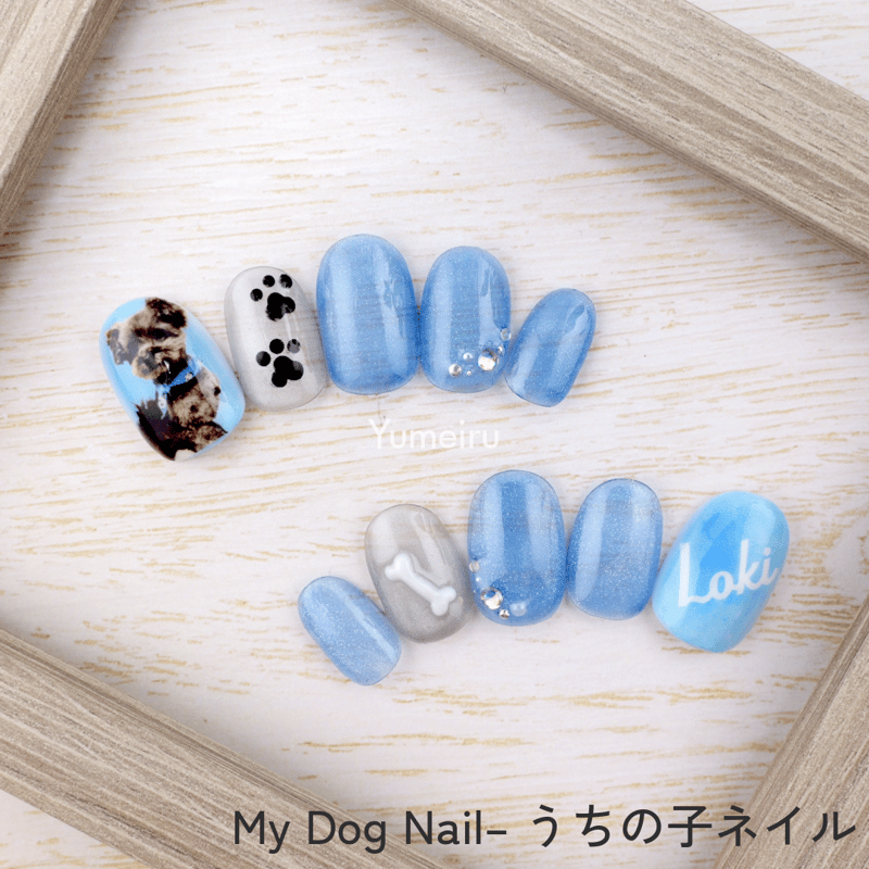 いぬ ネイルチップオーダー オーダー品です♡ 月曜日にカナダのお客様に発送させていただき