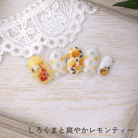 しろくまと爽やかレモンティー