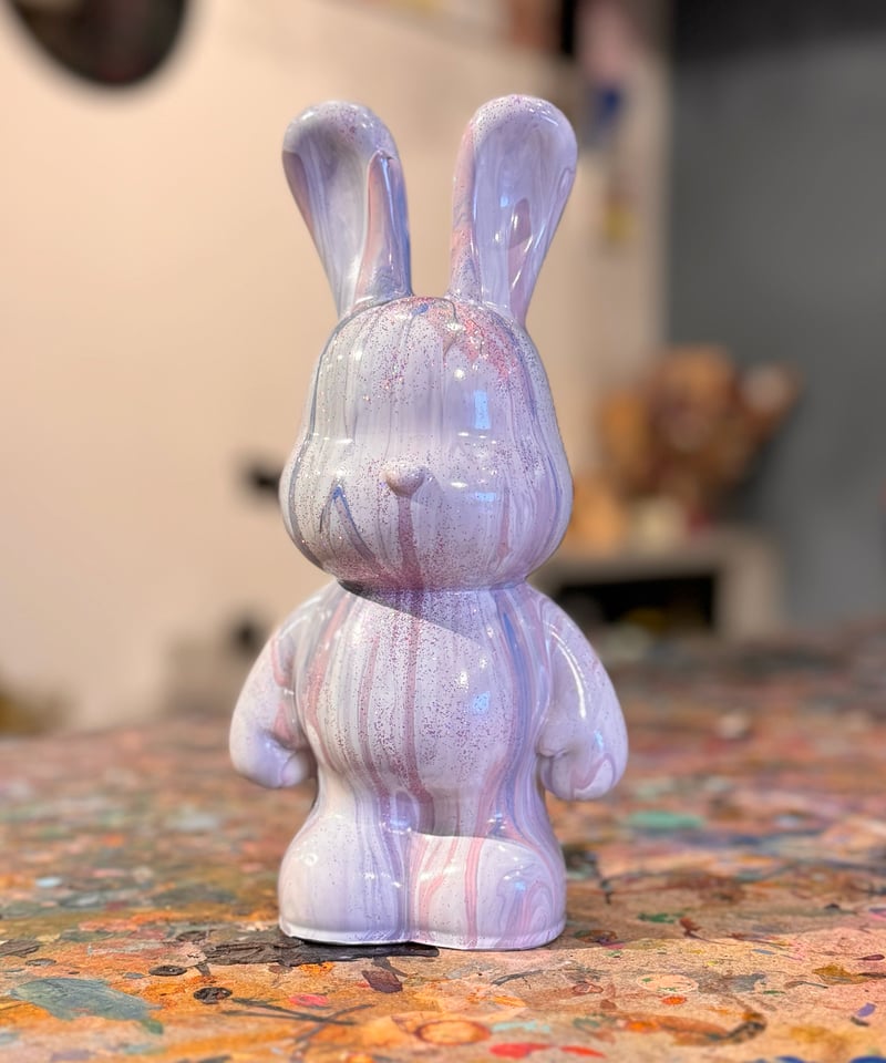 アーティストベア　うさぎ 本が好きなうさぎさん アーティストベア テディベア 海外作家様