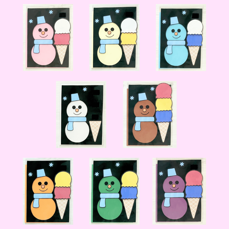 へんしん雪だるまさん ダウンロードイラスト | ♡製作と遊び♡ももの部屋