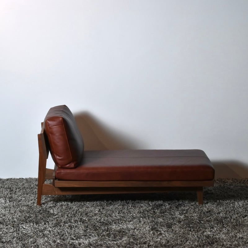 ポロソファ アームレスカウチ80 ガルボ ブラウンルージュ WN【マスター