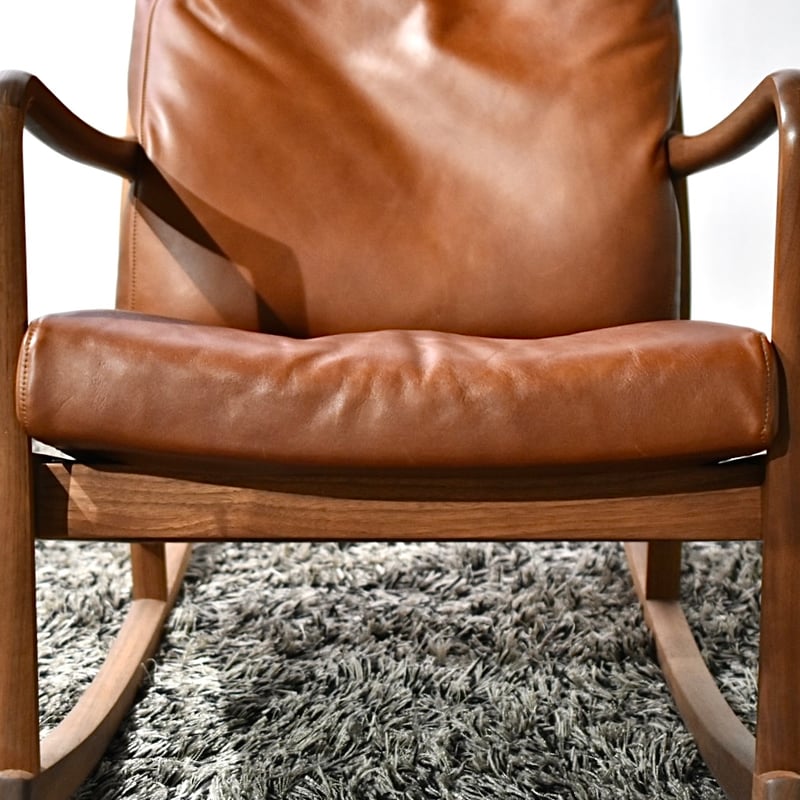 マスターウォールMASTERWAL ロッキングチェア　ブラウンレザー マスターウォールMASTERWAL ロッキングチェア ブラウンレザー マスター