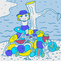キノコに乗る人［デジタルDL］