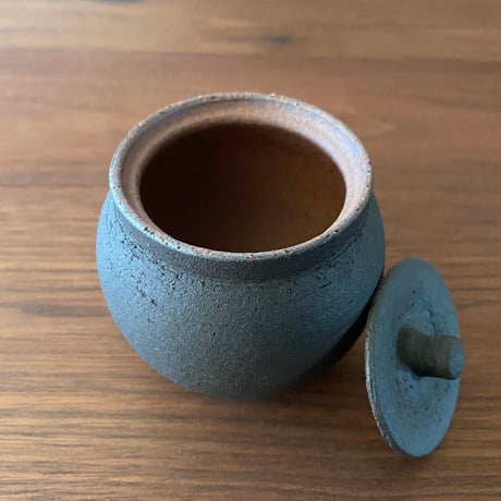 塩壺　黒　小 | 信楽焼