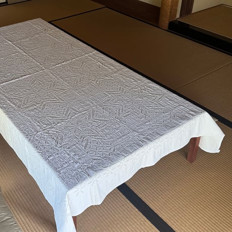 カットワークキルト 厚地 一点もの | インドの布 手仕事