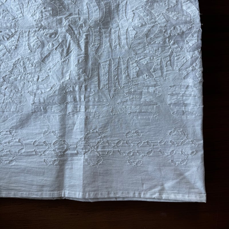 カットワークキルト 大判 一点もの | インドの布 手仕事 | MONOGOCOTI