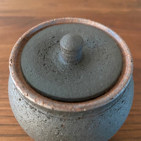 塩壺　黒　小 | 信楽焼