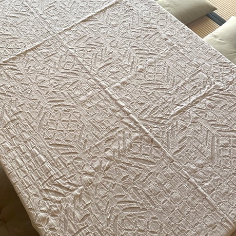 カットワークキルト 厚地 一点もの | インドの布 手仕事