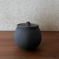 塩壺　黒　小 | 信楽焼