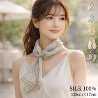 シルクシフォンスカーフ シルク100％ 薄手