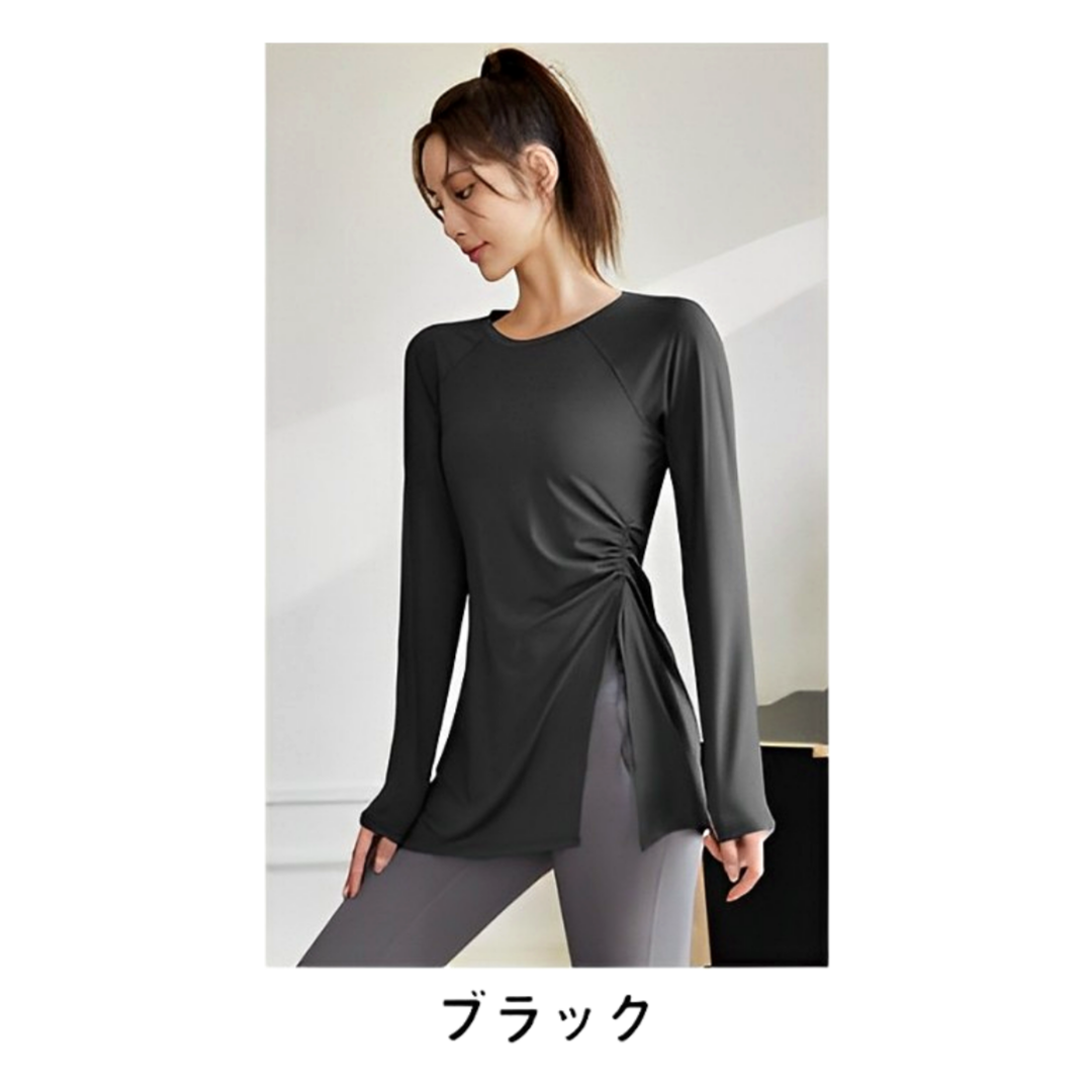 リラックスフィット ヨガ長袖トップス | AGUICHANT リラックスフィット ヨガ長袖トップス | AGUICHANT