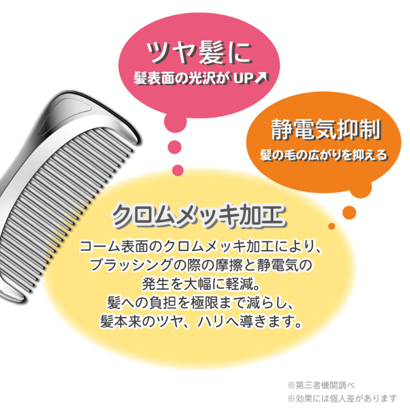 SILKY COMB クロムメッキブラシ メタルコーム | AGUICHANT