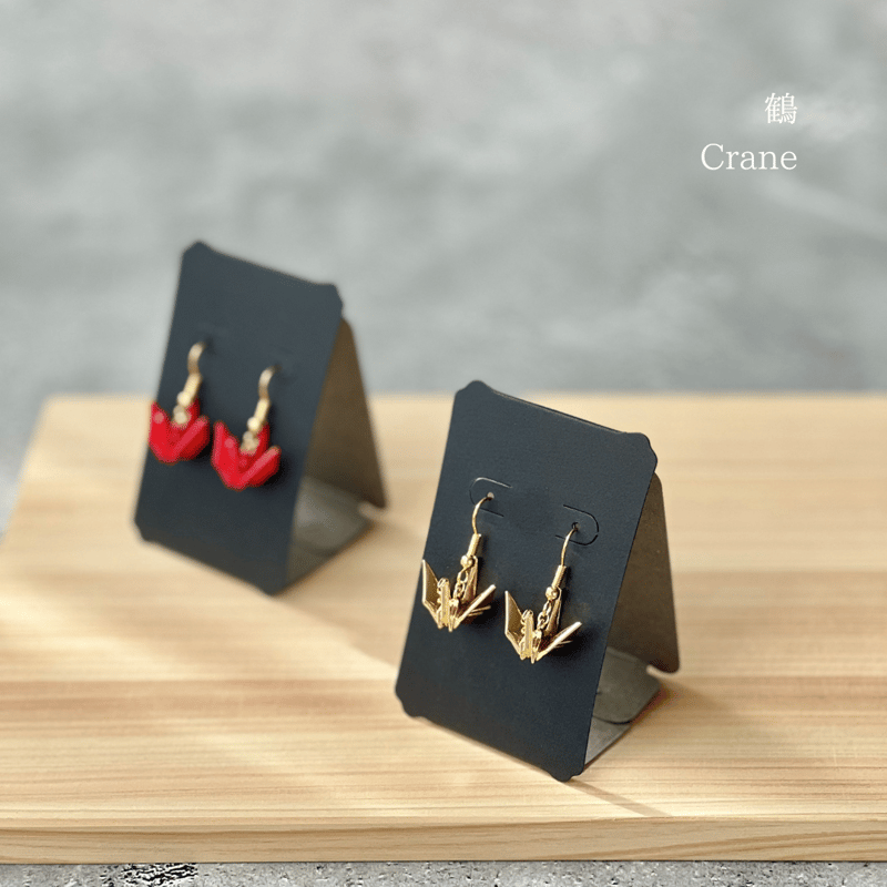 優雅な長寿の象徴 - 鶴のピアス＆イヤリング Crane earrings | 築地1935