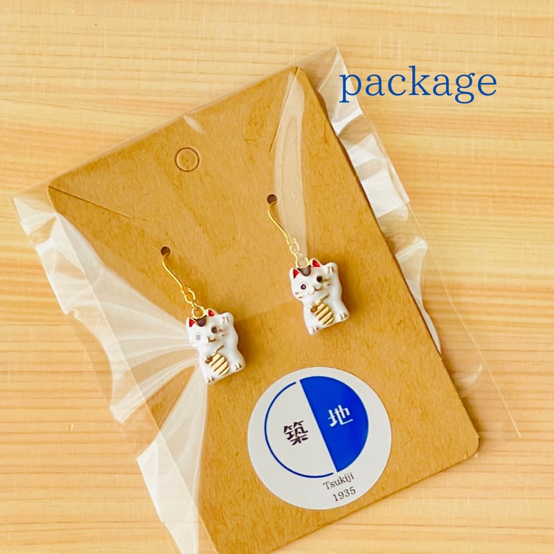 幸運を呼ぶ！招き猫ピアス/イヤリング🐾 | 築地1935