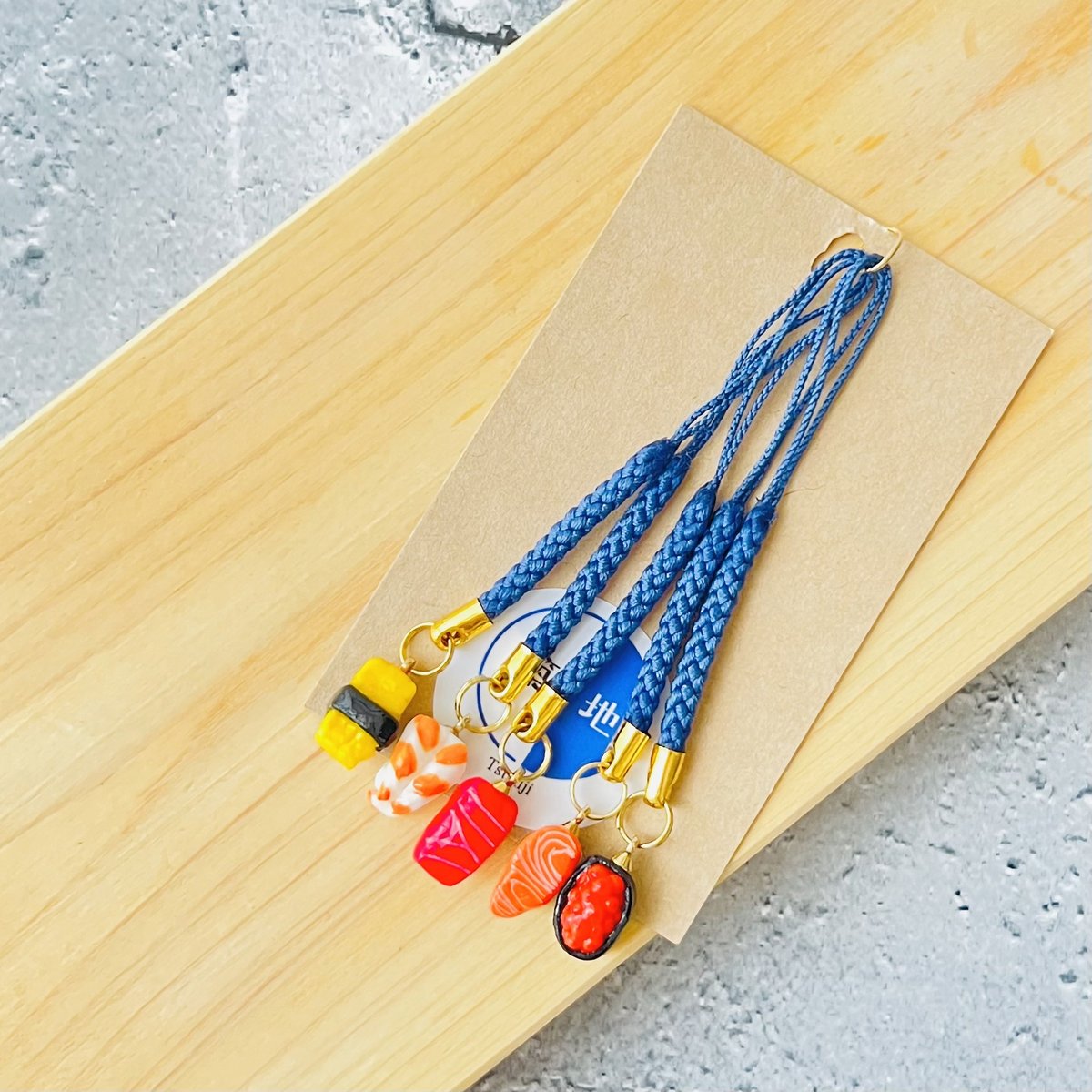 笑顔を運ぶ🍣お寿司ストラップ5種セット | 築地1935