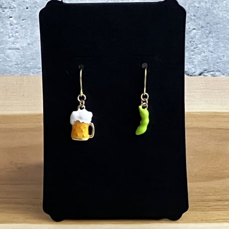 えだまめページ フード総柄ソックス(NINJIN EDAMAME LEMON)[商品：PN18AW-069-3R
