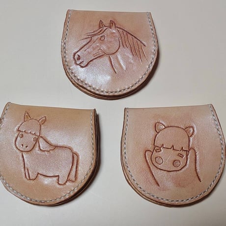 ハンドメイド　馬コインケース
