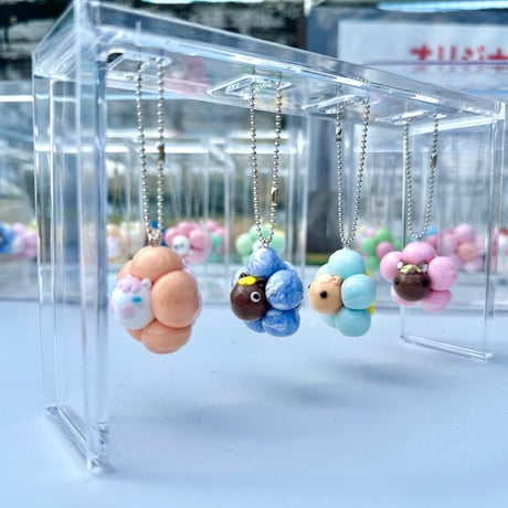 フラワーキーホルダー
