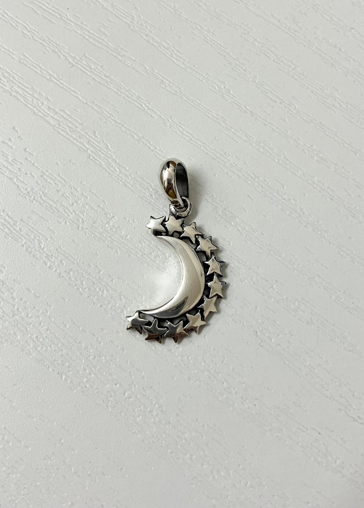 ペンダントトップ シルバー925 月 ムーン 星付き 350101000002-111 | h