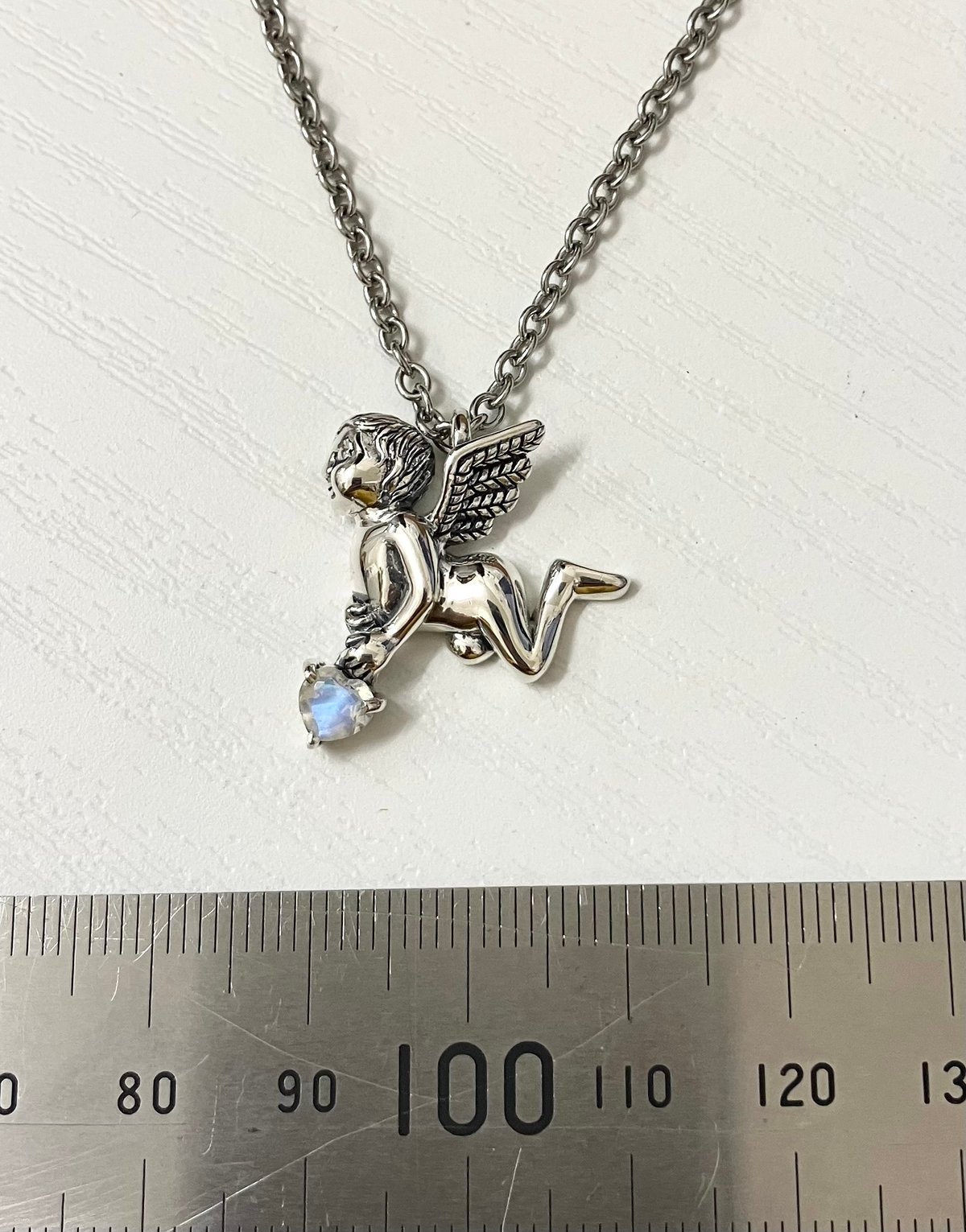 ペンダントトップ シルバー925 天使 ストーン付き 560101000074-108 | h