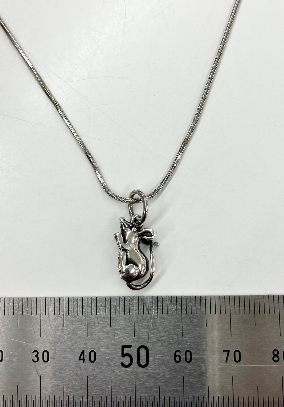 ペンダントトップ シルバー925 ネズミ 350101000001-21 | happine