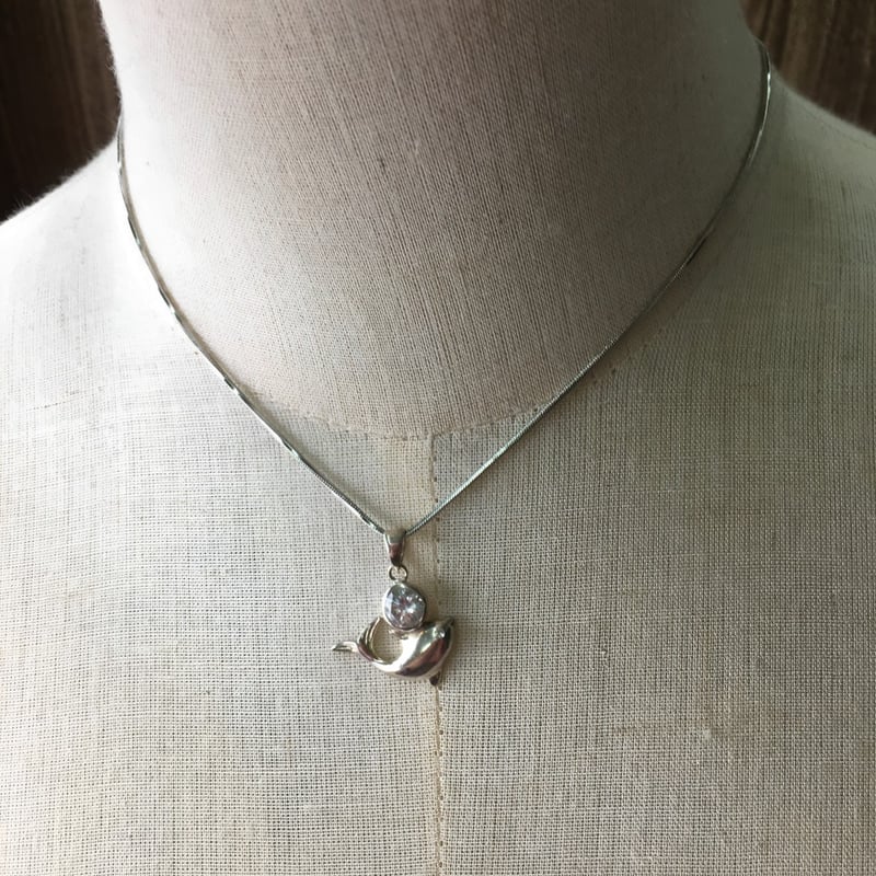 シルバー アクセサリー ペンダントトップ イルカ 500101000208-9 | happine