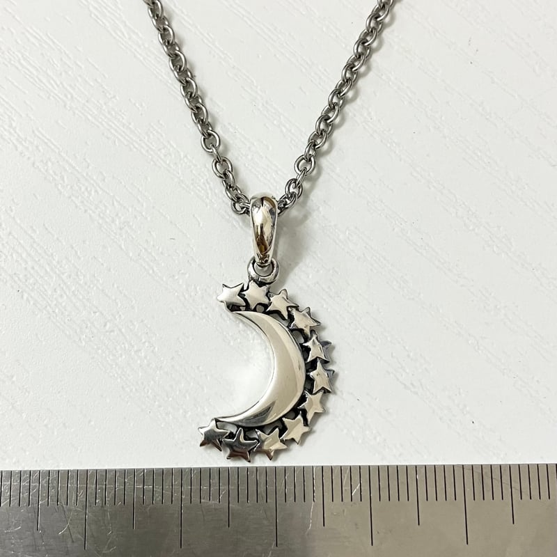 ペンダントトップ シルバー925 月 ムーン 星付き 350101000002-111 | h