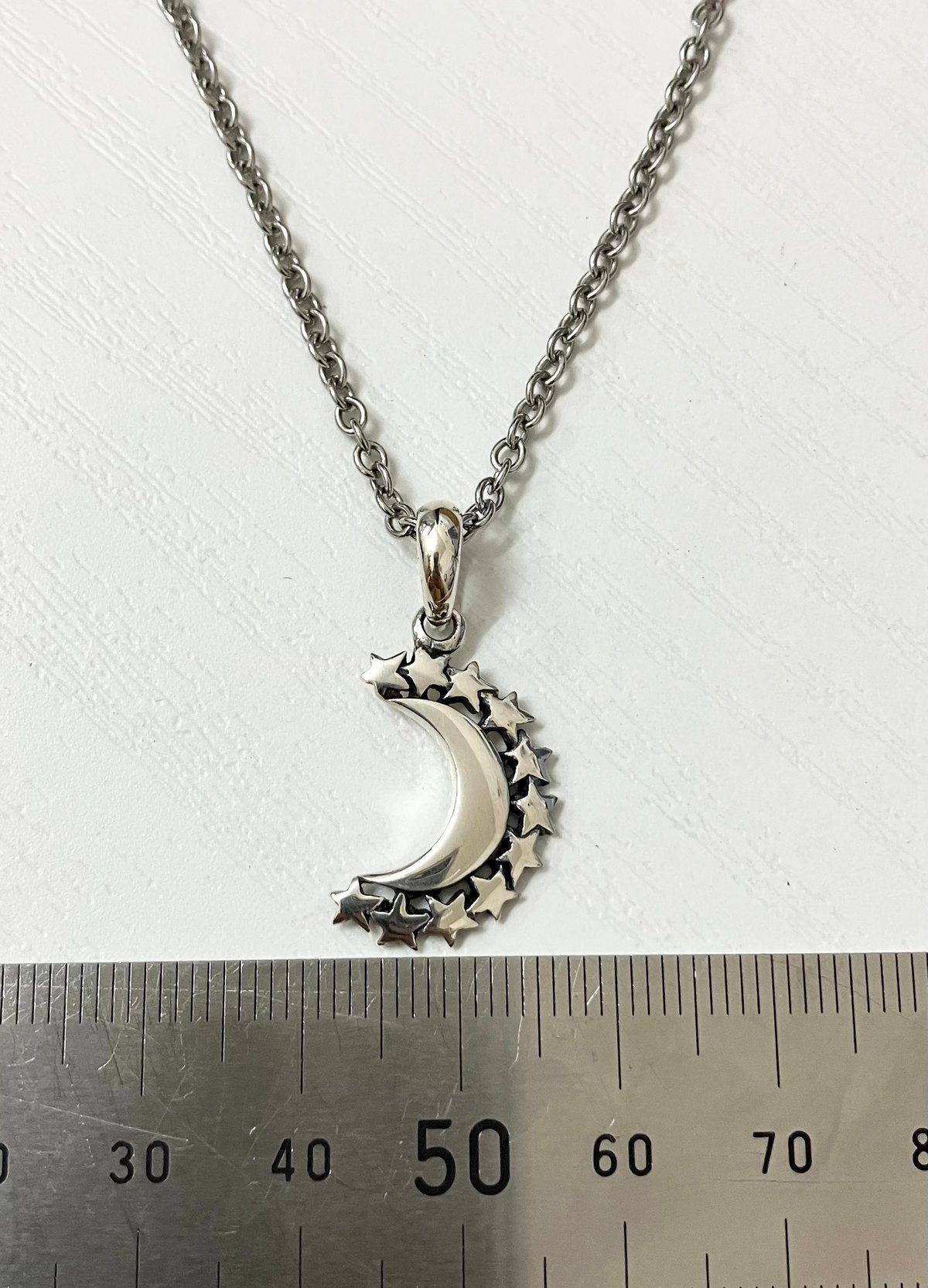 ペンダントトップ シルバー925 月 ムーン 星付き 350101000002-111 | h