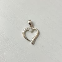 ペンダントトップ ハート 花 シルバー925 560101000074-23 | happine