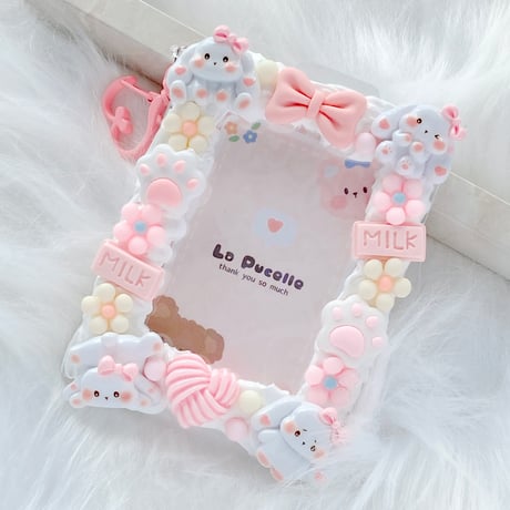 セミオーダーページ】 バラと歯車のホイップデコ トレカケース 硬貨  