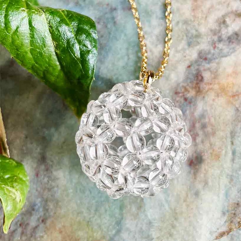 神聖幾何学 フラーレン 水晶25mm ペンダント | BRIGHTS