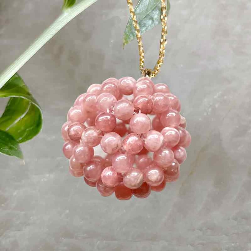 神聖幾何学フラーレン25mm ペンダント インカローズ | BRIGHTS