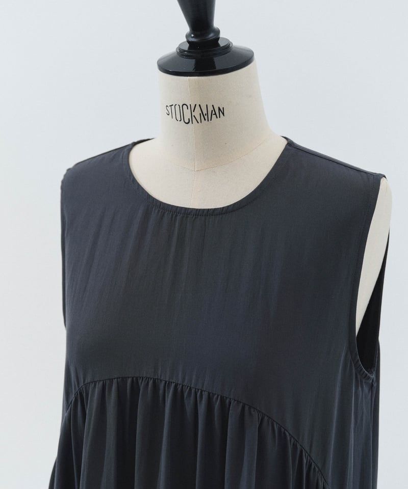 Andequal collar design puffy onepiece 黒 collar design puffy onepiece – andequal