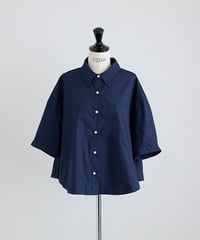 ERINさん着用：Drawstring Half Sleeve Shirt【Navy】