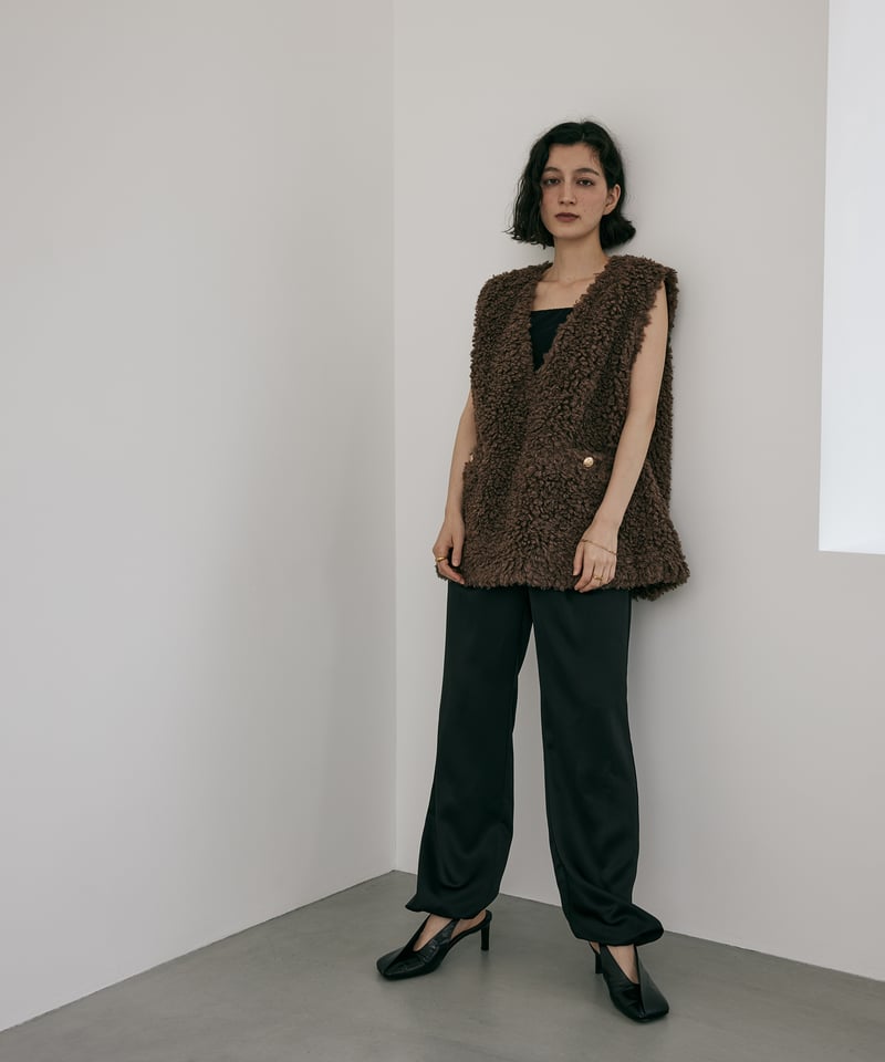 Poodle Vest【Charcoal gray】 | CLORE+ 