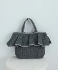 【6/2 在庫調整】 Nubi Frill Tote【Charcoal】