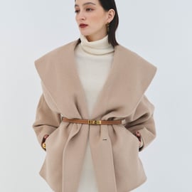 コラムVol.13】Cashmere Blend Stole Coat | CLORE+